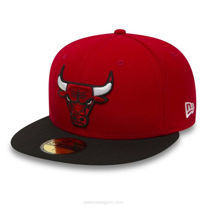 New Era chicago bulls essentiële rode 59fifty pet BT24551