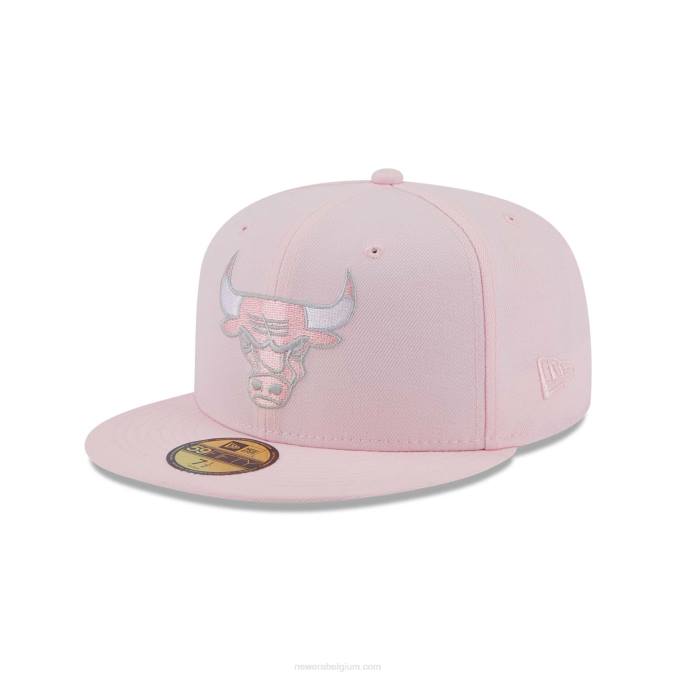 New Era chicago bulls licht fantasieroze 59fifty getailleerde pet BT241278