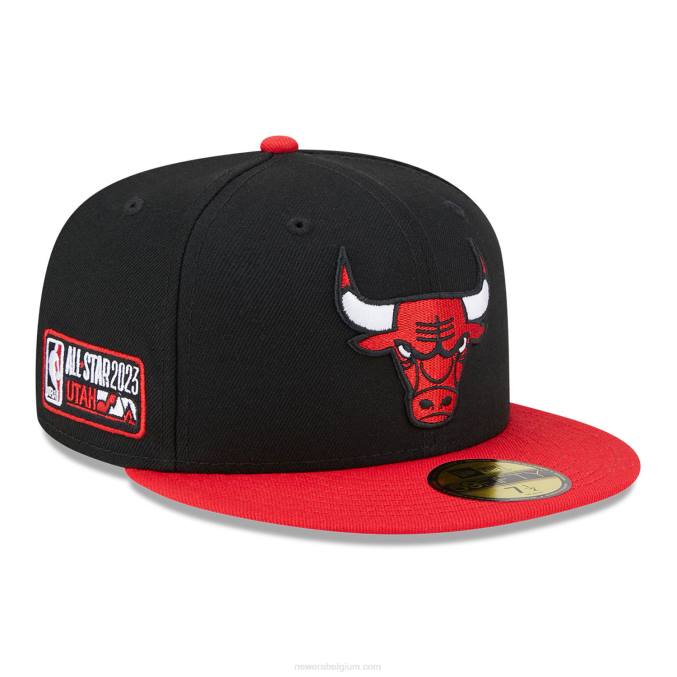 New Era chicago bulls nba all star game zwarte 59fifty getailleerde pet BT24138