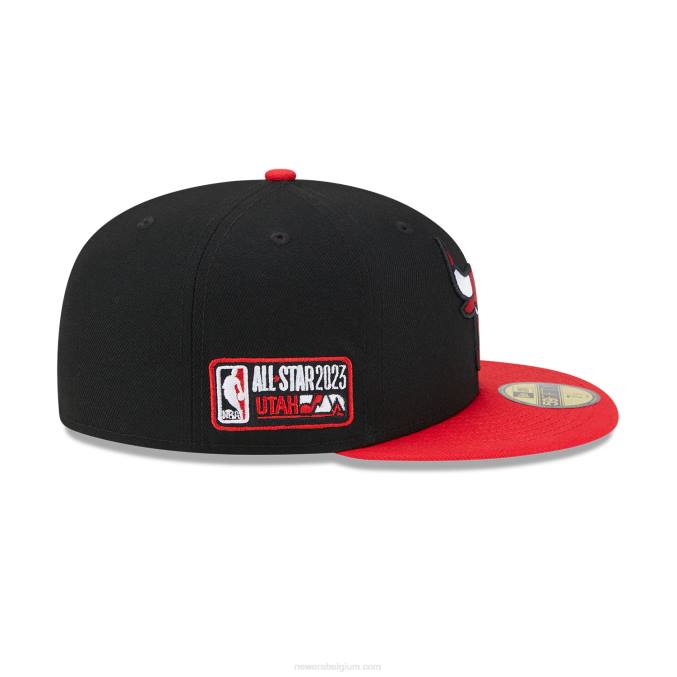 New Era chicago bulls nba all star game zwarte 59fifty getailleerde pet BT24138