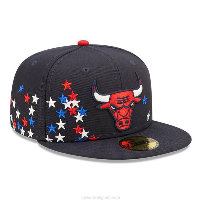 New Era chicago bulls nba americana marine 59fifty getailleerde pet BT24673