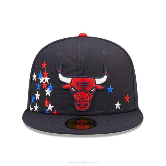 New Era chicago bulls nba americana marine 59fifty getailleerde pet BT24673