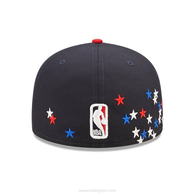 New Era chicago bulls nba americana marine 59fifty getailleerde pet BT24673
