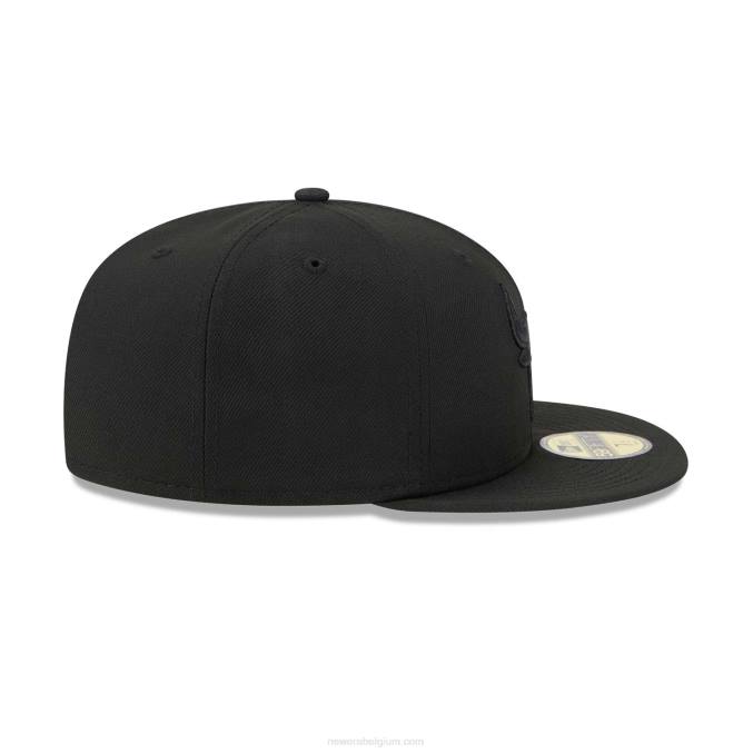 New Era chicago bulls nba elementen zwarte 59fifty getailleerde pet BT241344