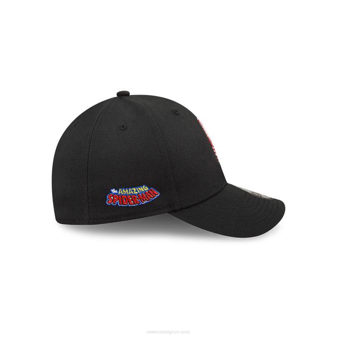 New Era chicago bulls nba x marvel spider-man zwarte 9forty verstelbare pet BT241562