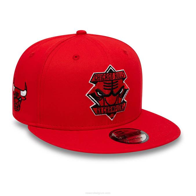 New Era chicago bulls rode 9fifty snapback pet met diamanten patch BT241851