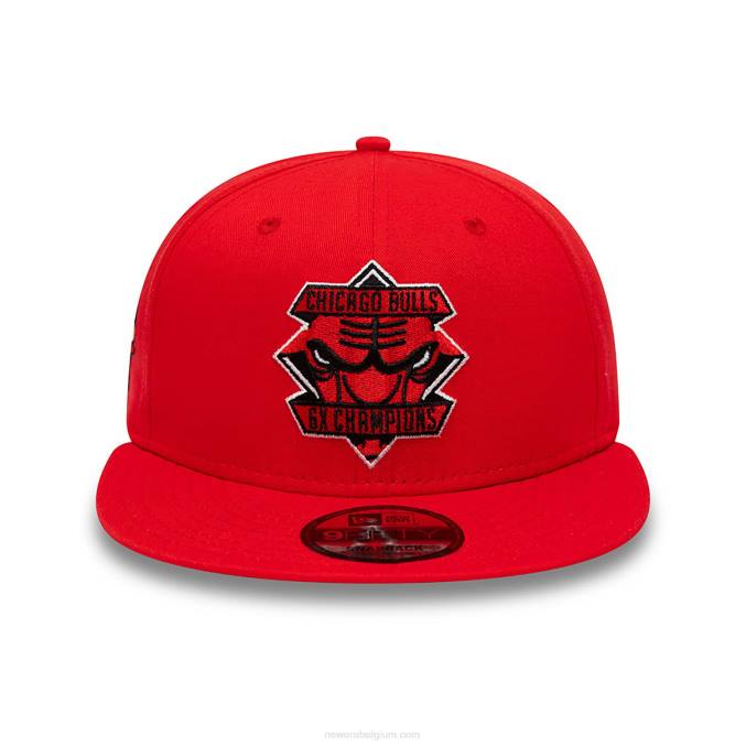 New Era chicago bulls rode 9fifty snapback pet met diamanten patch BT241851