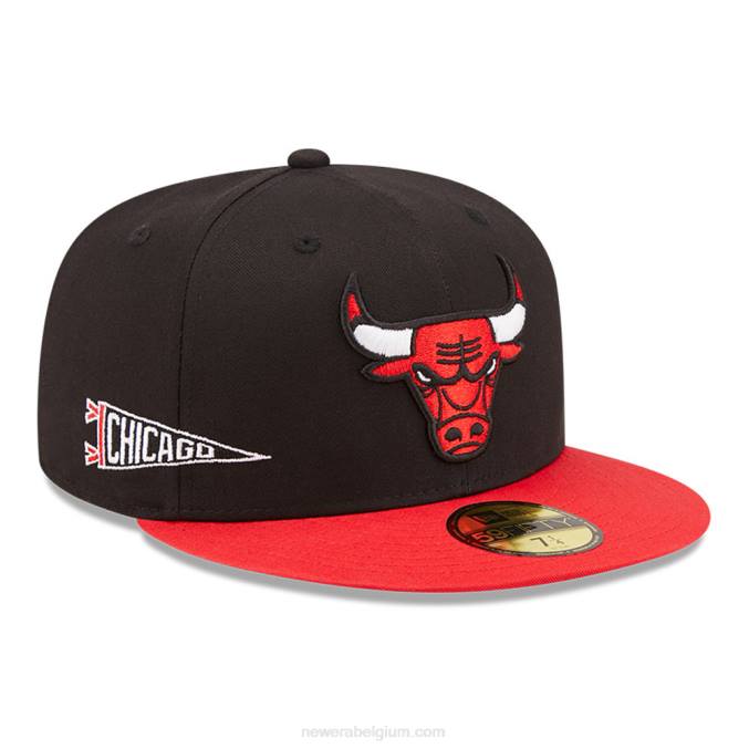 New Era chicago bulls team city patch zwarte 59fifty pet BT241124