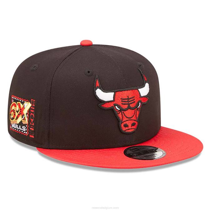 New Era chicago bulls team patch zwarte 9fifty snapback pet BT242085