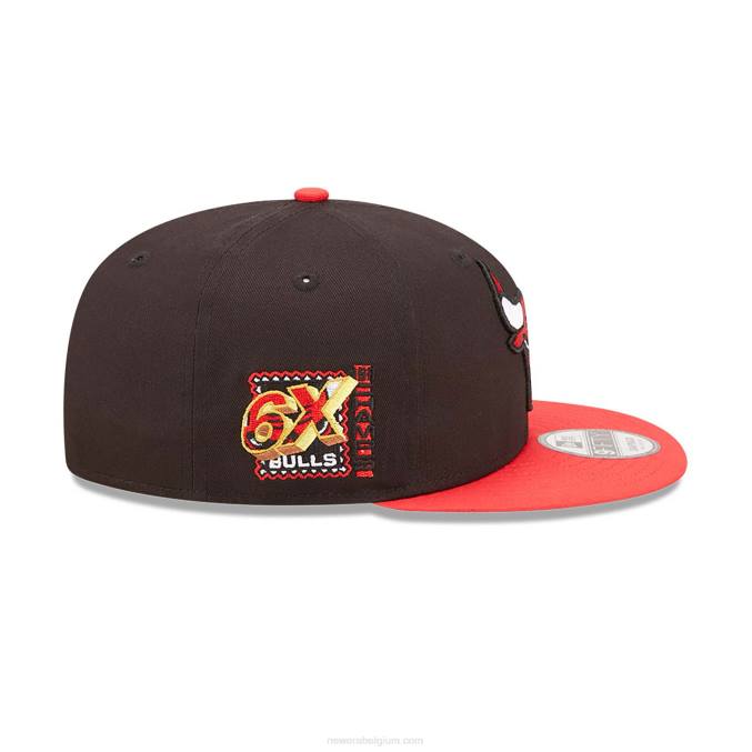 New Era chicago bulls team patch zwarte 9fifty snapback pet BT242085