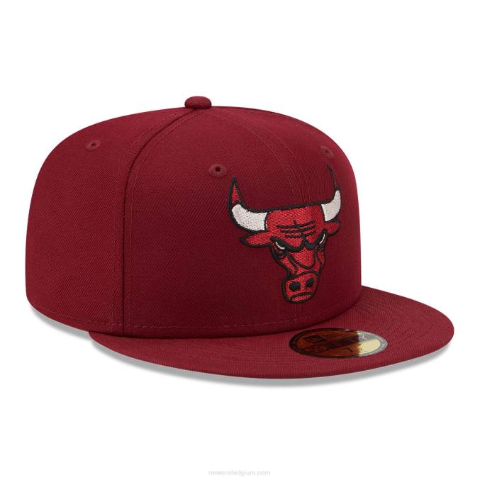 New Era chicago bulls twilight fantasy donkerrode 59fifty getailleerde pet BT241120