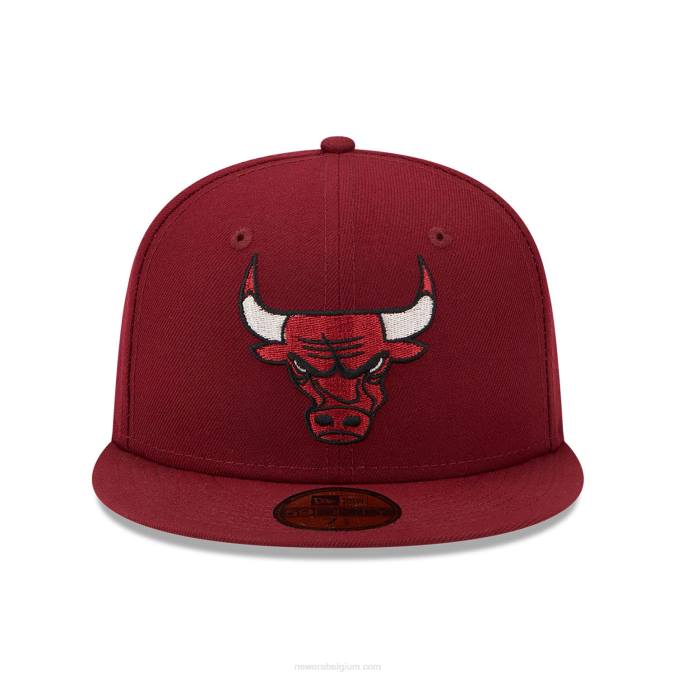 New Era chicago bulls twilight fantasy donkerrode 59fifty getailleerde pet BT241120