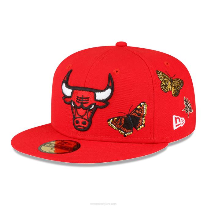 New Era chicago bulls vilt x nba rode 59fifty pet BT241349