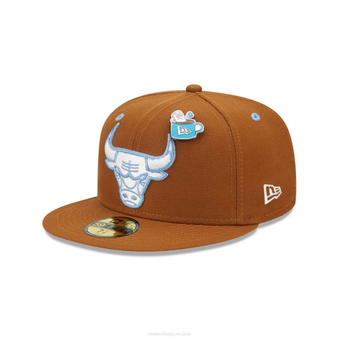 New Era chicago bulls warme chocolademelk 59fifty getailleerde pet BT241291