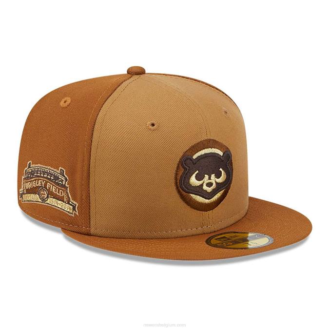 New Era chicago cubs driekleurige bruine 59fifty getailleerde pet BT241340