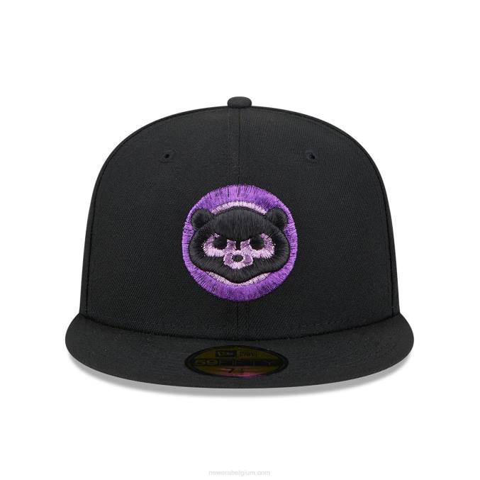 New Era chicago cubs metallic pop zwart 59fifty getailleerde pet BT241390