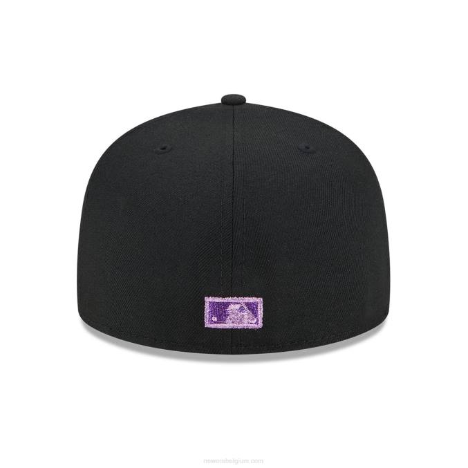 New Era chicago cubs metallic pop zwart 59fifty getailleerde pet BT241390