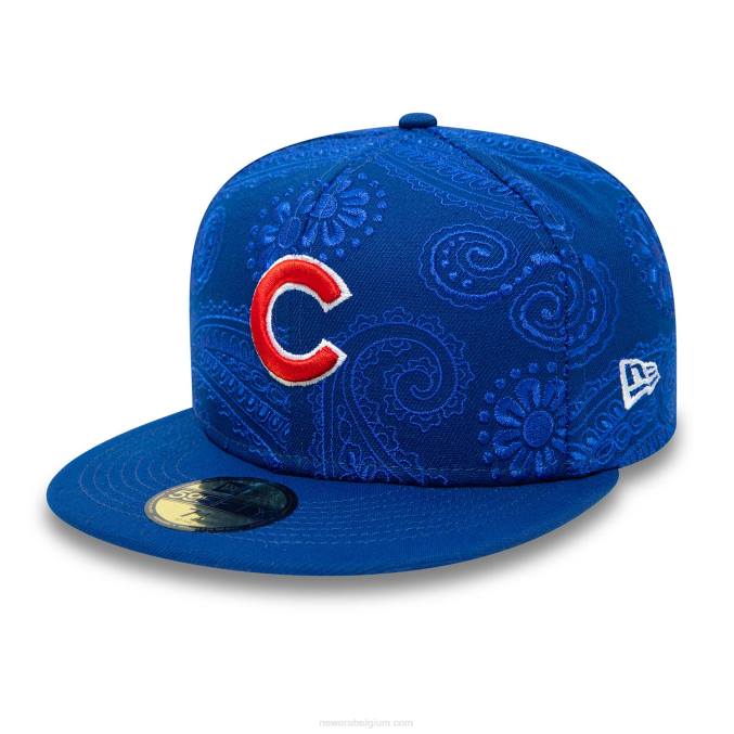 New Era chicago cubs mlb swirl blauw 59fifty getailleerde pet BT24279
