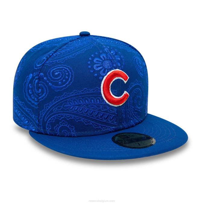 New Era chicago cubs mlb swirl blauw 59fifty getailleerde pet BT24279