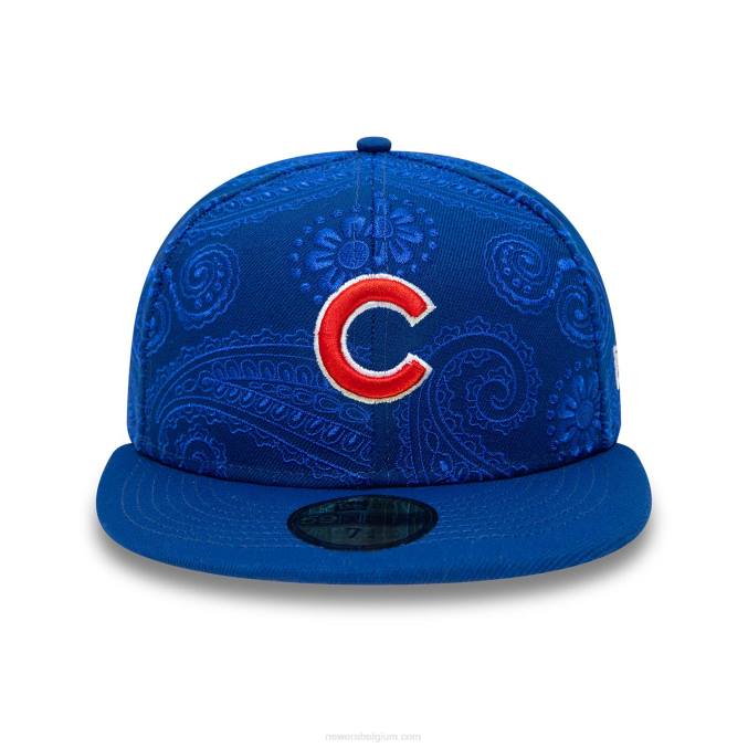 New Era chicago cubs mlb swirl blauw 59fifty getailleerde pet BT24279