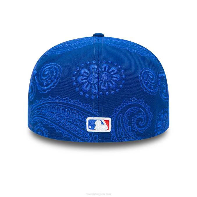 New Era chicago cubs mlb swirl blauw 59fifty getailleerde pet BT24279