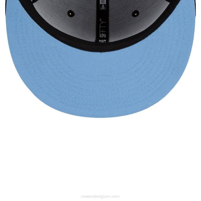 New Era chicago cubs mlb team fire zwarte 59fifty getailleerde pet BT24396