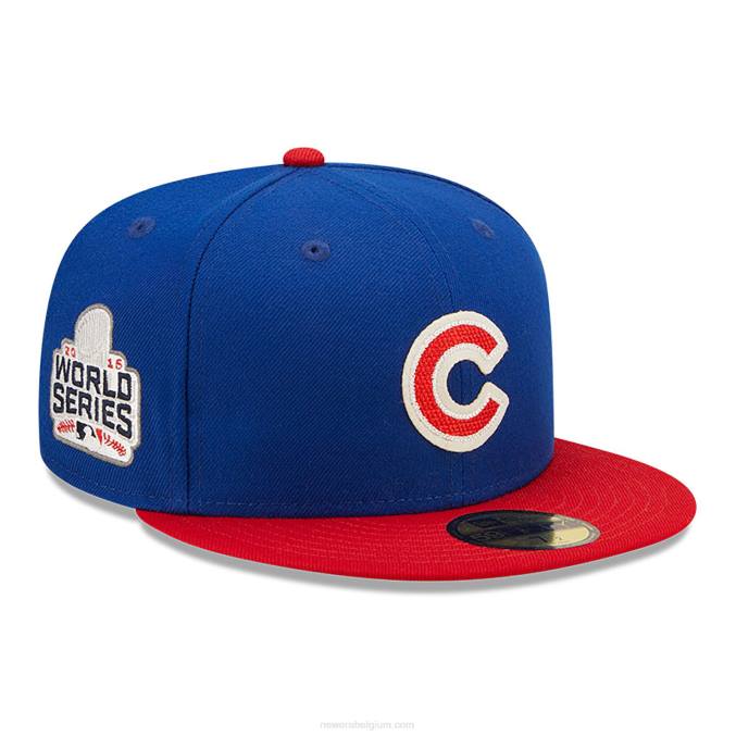 New Era chicago cubs ne letterman blauwe 59fifty getailleerde pet BT24154