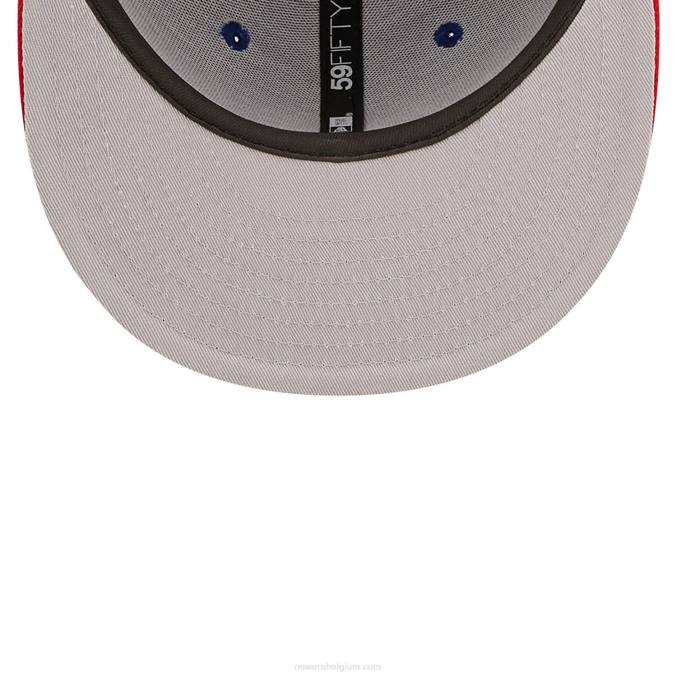 New Era chicago cubs ne letterman blauwe 59fifty getailleerde pet BT24154