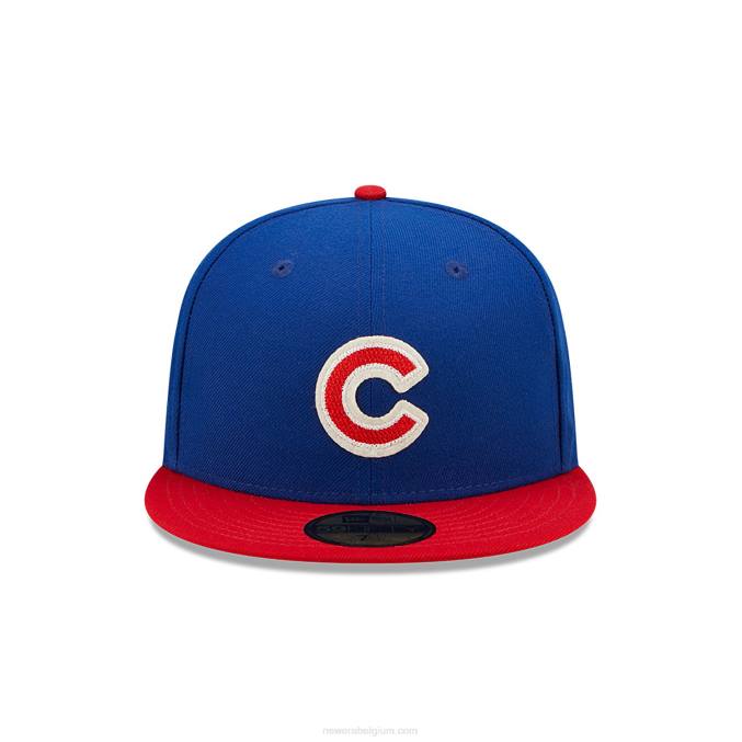 New Era chicago cubs ne letterman blauwe 59fifty getailleerde pet BT24154