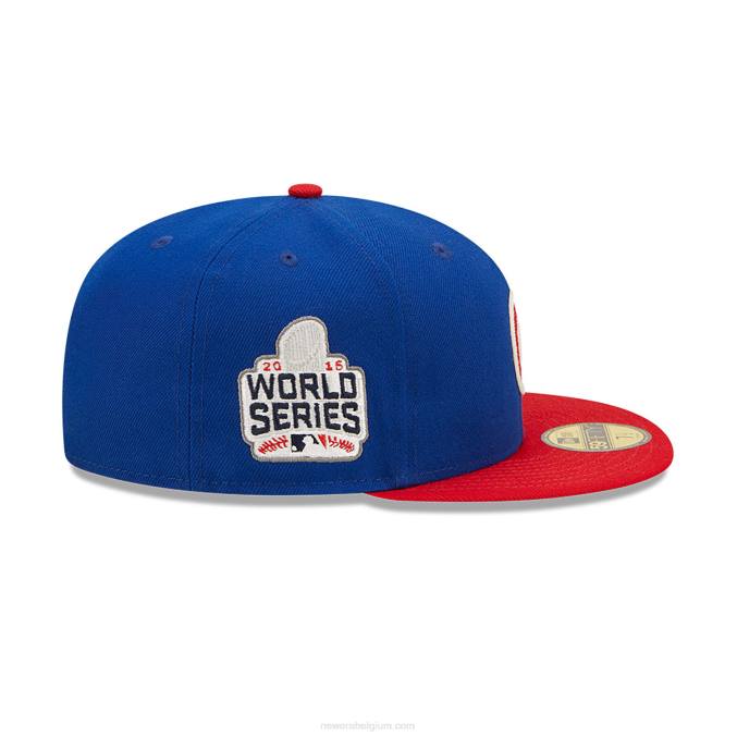 New Era chicago cubs ne letterman blauwe 59fifty getailleerde pet BT24154