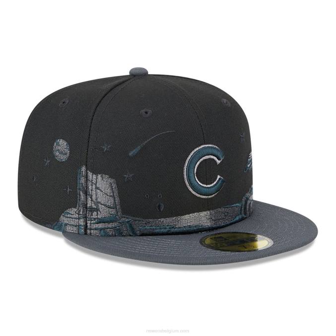 New Era chicago cubs planetaire zwarte 59fifty pet BT241393