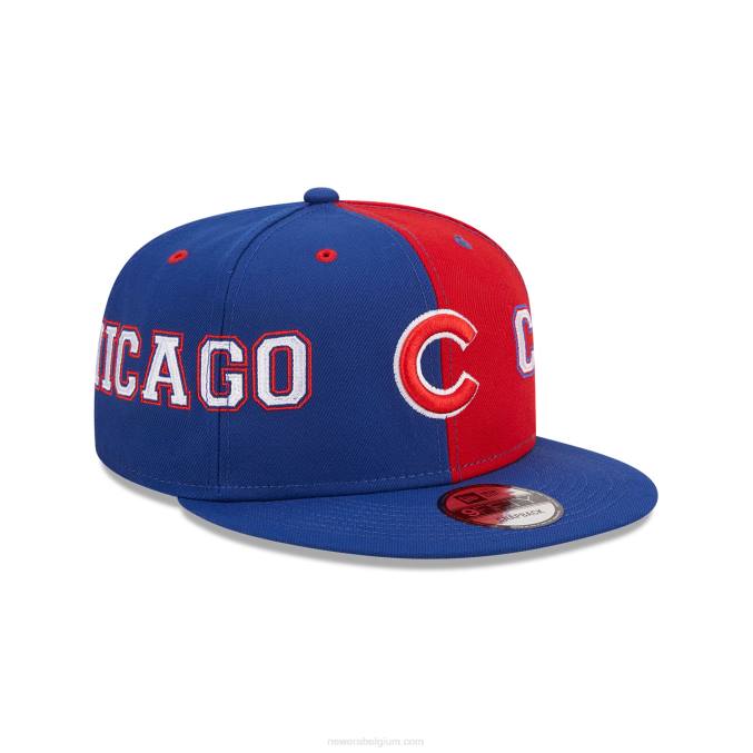 New Era chicago cubs teamsplit blauwe 9fifty snapback pet BT242039