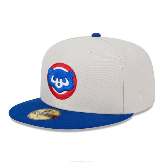 New Era chicago cubs varsity letter stone 59fifty getailleerde pet BT24561