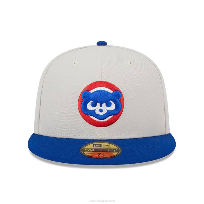 New Era chicago cubs varsity letter stone 59fifty getailleerde pet BT24561