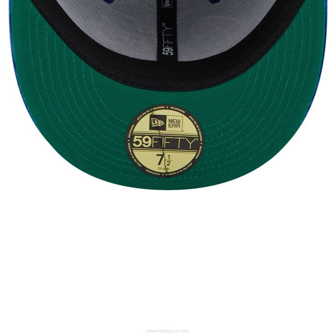 New Era chicago cubs vintage koord blauw 59fifty getailleerde pet BT241341