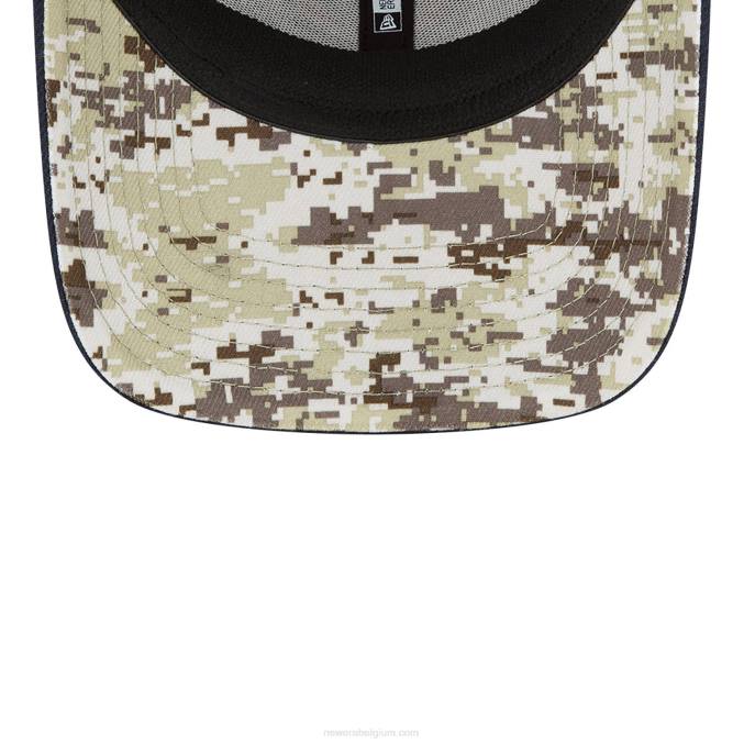 New Era chicago draagt ​​nfl salute to service zwarte 39thirty stretch fit pet BT242172
