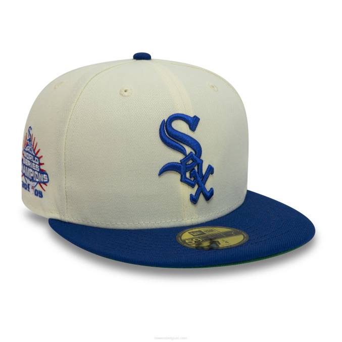 New Era chicago white sox 2005 world series chrome white 59fifty getailleerde pet BT241215