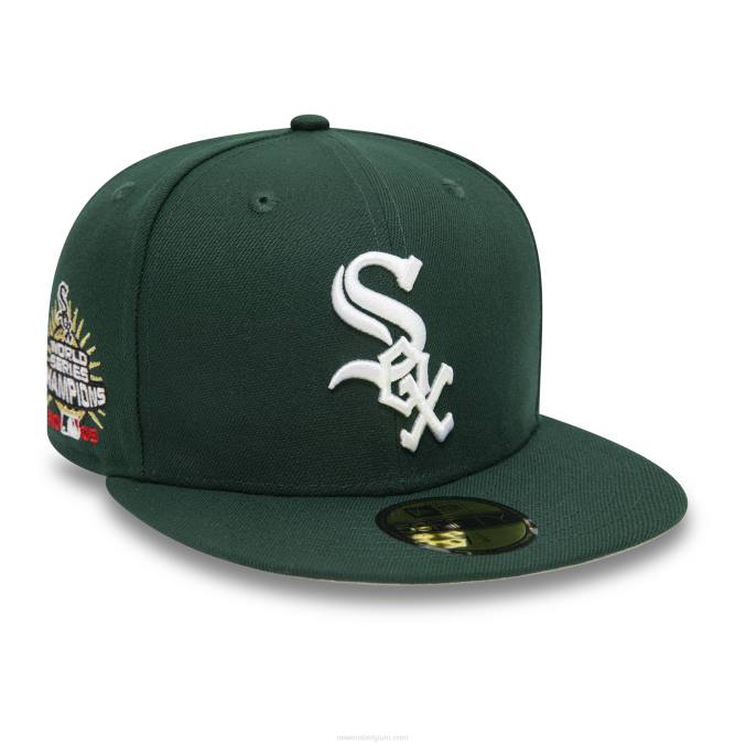 New Era chicago white sox 2005 world series donkergroene 59fifty getailleerde pet BT241275