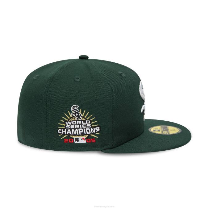New Era chicago white sox 2005 world series donkergroene 59fifty getailleerde pet BT241275