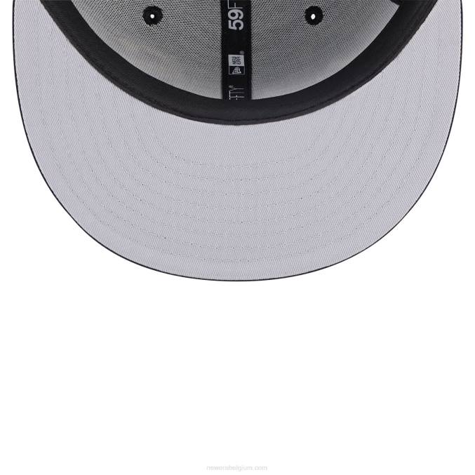 New Era chicago white sox alpha industries x mlb zwarte 59fifty getailleerde pet BT24618