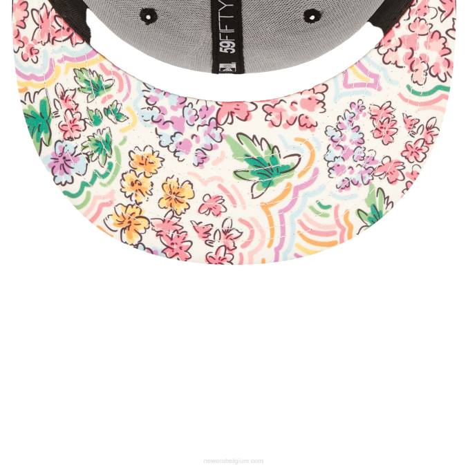 New Era chicago white sox aquarel bloemen zwart 59fifty cap BT24776