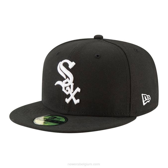 New Era chicago white sox authentiek op veldspel zwarte 59fifty cap BT24180
