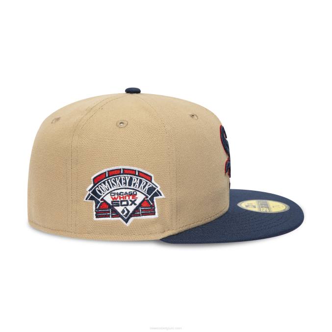 New Era chicago white sox camel 59fifty getailleerde pet BT241333