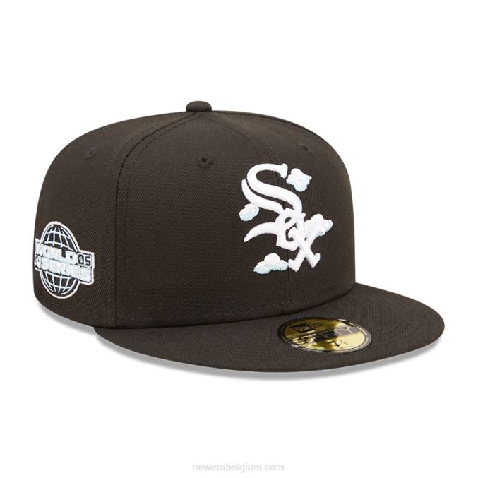 New Era chicago white sox comic cloud zwart 59fifty getailleerde pet BT24302