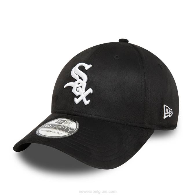 New Era chicago white sox faux suède zwarte 39thirty stretch fit pet BT242148