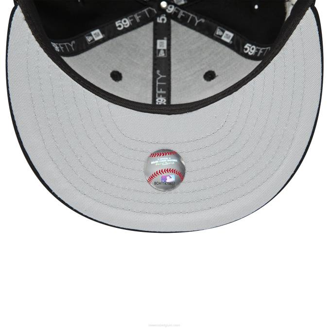 New Era chicago white sox glow in the dark zwarte 59fifty getailleerde pet BT24828