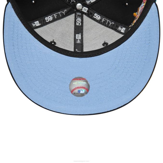 New Era chicago white sox groovy zwarte 59fifty getailleerde pet BT24357