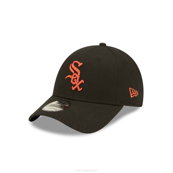 New Era chicago white sox league essentials zwarte 9forty verstelbare pet BT241499