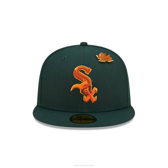 New Era chicago white sox lommerrijke donkergroene 59fifty getailleerde pet BT24712