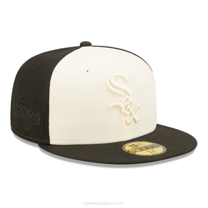 New Era chicago white sox mlb 2-tone zwarte 59fifty getailleerde pet BT24957